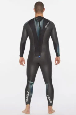 2XU - Mens P:1 Propel Wetsuit - Black/Blue Ombre -Swim and Beyond 2xu mens p 1 propel wetsuit black blue ombre 8