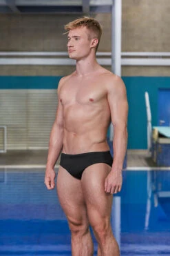 Funky Trunks - Still Black - Mens Classic Briefs 11 Funky Trunks - Still Black - Mens Classic Briefs -Swim and Beyond Funky Trunks Still Black Mens Classic Briefs 5