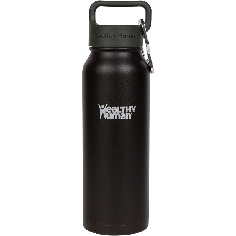 Healthy Human Stein Water Bottle - Pure Black 21oz (620ml) 1 Healthy Human Stein Water Bottle - Pure Black 21oz (620ml)
