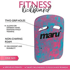Maru - Swirl Two Grip Fitness Kickboard - Blue/Pink 10 Maru - Swirl Two Grip Fitness Kickboard - Blue/Pink -Swim and Beyond Maru Swirl Two Grip Fitness Kickboard Blue Pink 3