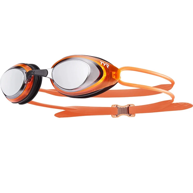 TYR - Blackhawk Racing Polarized Goggles - Silver/Orange/Black 1 TYR - Blackhawk Racing Polarized Goggles - Silver/Orange/Black