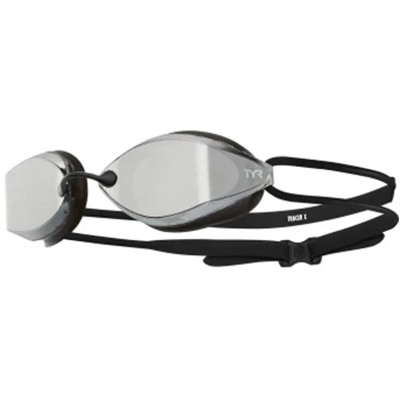 TYR - Tracer-X Racing Mirrored Goggles - Silver/Black 043 1 TYR - Tracer-X Racing Mirrored Goggles - Silver/Black 043