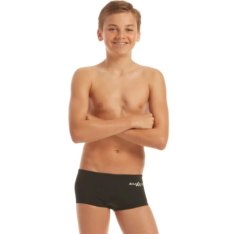 Amanzi - Jet Black Boys Trunks 1 Amanzi - Jet Black Boys Trunks