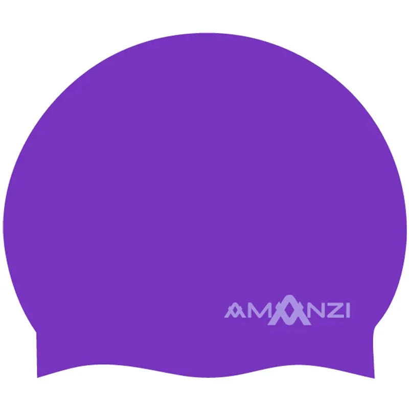 Amanzi - Signature Purple Swim Cap 1 Amanzi - Signature Purple Swim Cap