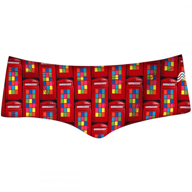 Aquarapid - Men's Telephone Printed Trunk 3 Aquarapid - Men's Telephone Printed Trunk - Image 3