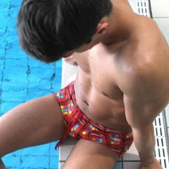 Aquarapid - Men's Telephone Printed Trunk 9 Aquarapid - Men's Telephone Printed Trunk -Swim and Beyond aquarapid mens telephone printed trunk 5