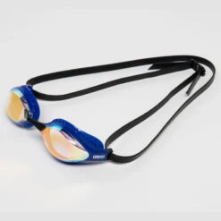Arena - Air Speed Mirror Goggle - Yellow/Copper/Blue C203 -Swim and Beyond arena air speed mirror goggle yellow copper blue 4