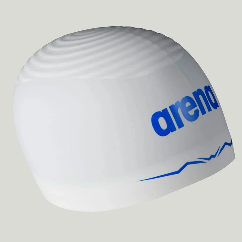 Arena - Aquaforce Wave Swim Cap - White 2 Arena - Aquaforce Wave Swim Cap - White - Image 2