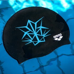 Arena - Bishamon Silicone Cap - Black/Turquoise -Swim and Beyond arena bishamon silicone cap black turquoise 5