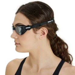 Arena - Cobra Tri Swipe Mirror Triathlon Goggles - Silver/Black -Swim and Beyond arena cobra tri swipe mirror triathlon goggles silver black 3