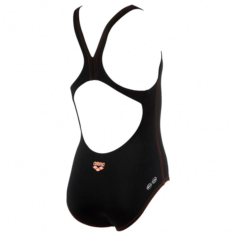 Arena - Drawy Swim Pro Back Junior Swimsuit - Black/Mango 3 Arena - Drawy Swim Pro Back Junior Swimsuit - Black/Mango - Image 3
