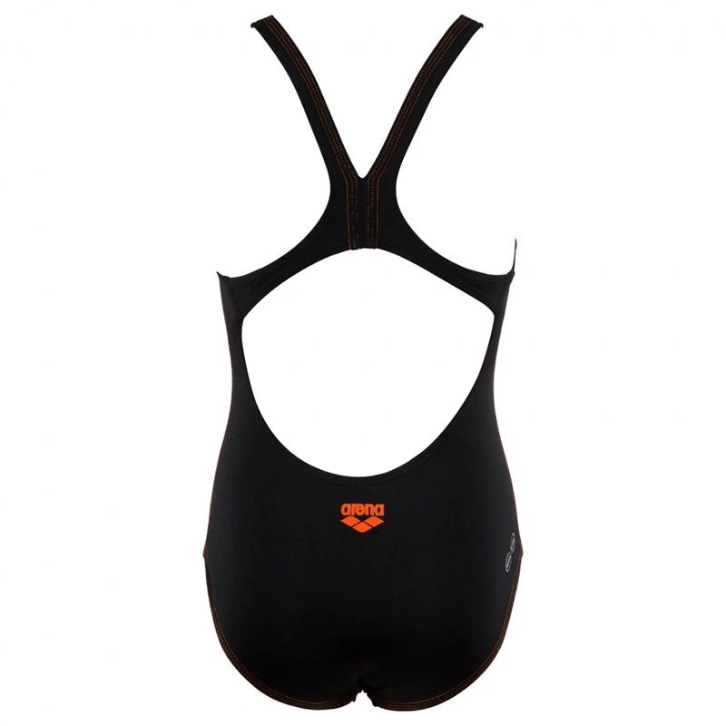 Arena - Drawy Swim Pro Back Junior Swimsuit - Black/Mango 4 Arena - Drawy Swim Pro Back Junior Swimsuit - Black/Mango - Image 4