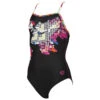 Arena - Fantacolor Swim Pro Back Junior Swimsuit - Black/Multi