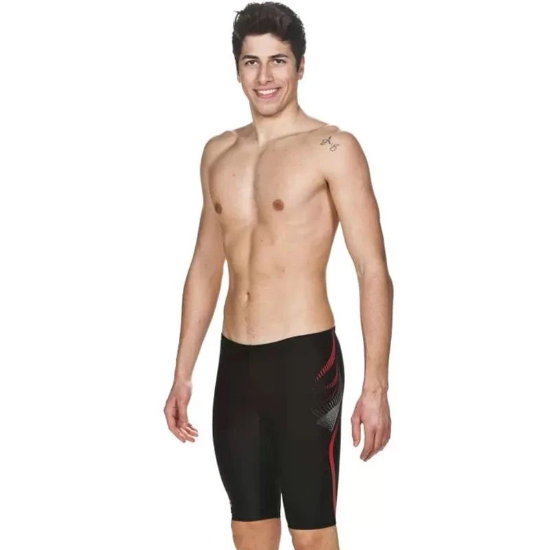 Arena - Flow Mens Jammers - Black/Red 1 Arena - Flow Mens Jammers - Black/Red