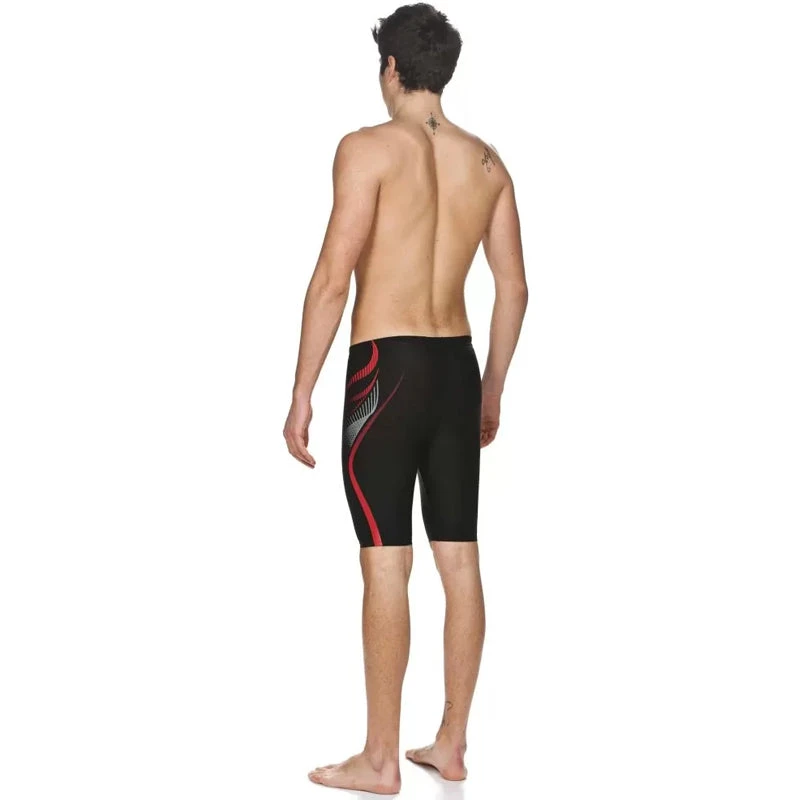 Arena - Flow Mens Jammers - Black/Red 2 Arena - Flow Mens Jammers - Black/Red - Image 2