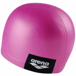 Arena - Logo Moulded Silicone Cap - Pink -Swim and Beyond arena logo moulded silicon cap pink 3