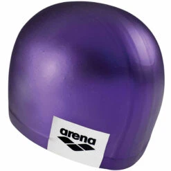 Arena - Logo Moulded Silicone Cap - Purple -Swim and Beyond arena logo moulded silicon cap purple 3