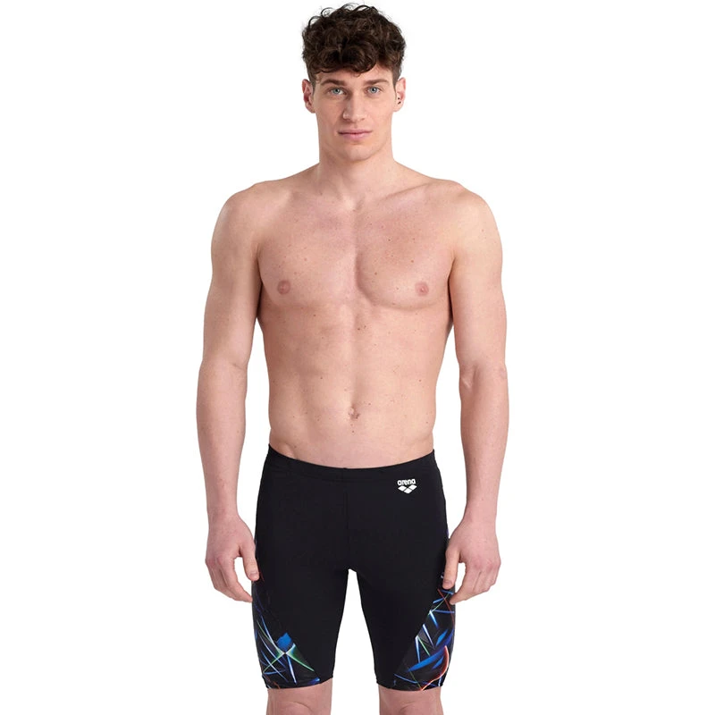 Arena - Mens Allover Jammer - Black/Multi 1 Arena - Mens Allover Jammer - Black/Multi