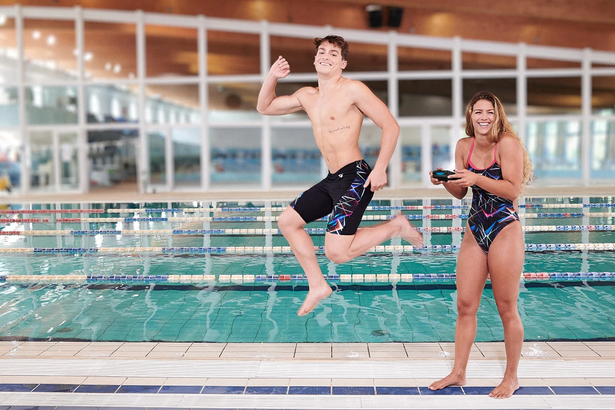 Arena - Mens Allover Jammer - Black/Multi 9 Arena - Mens Allover Jammer - Black/Multi - Image 9