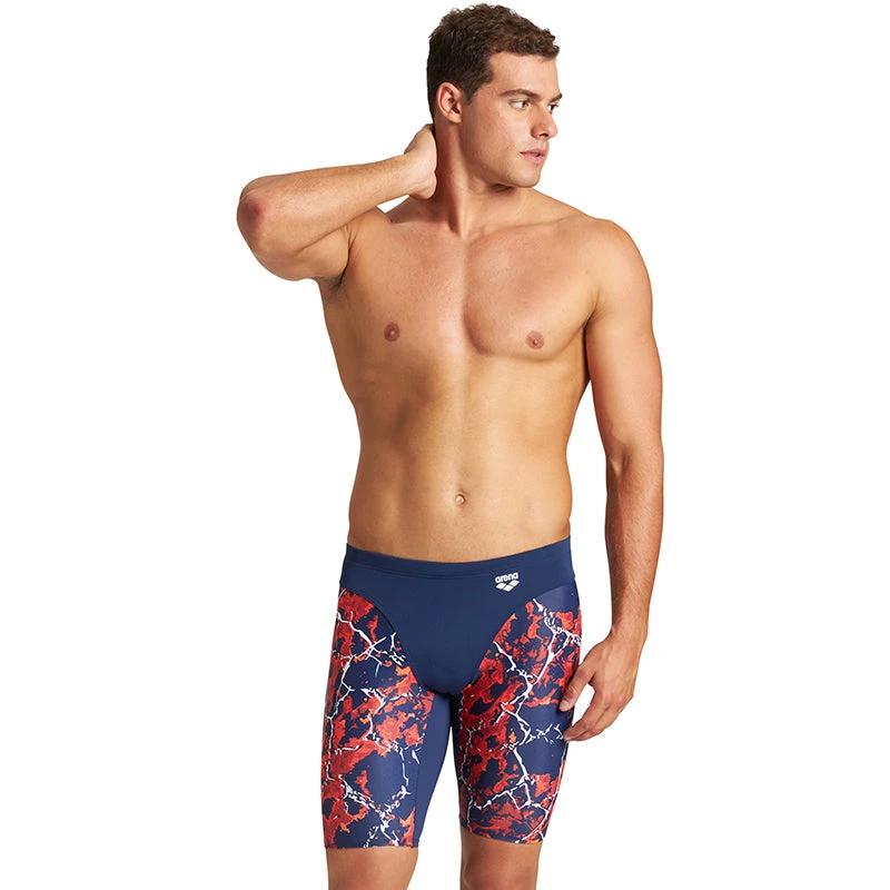 Arena - Men's Earth Texture Jammers - Navy/Red Multi 1 Arena - Men's Earth Texture Jammers - Navy/Red Multi