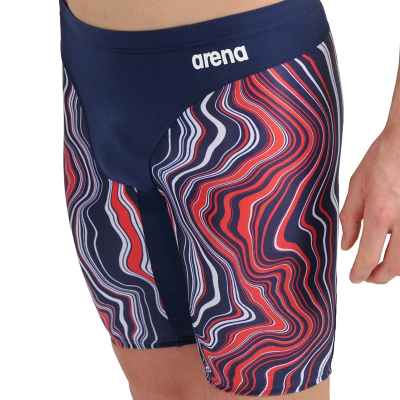 Arena - Mens Marbled Jammer - Navy/Red/Multi 4 Arena - Mens Marbled Jammer - Navy/Red/Multi - Image 4