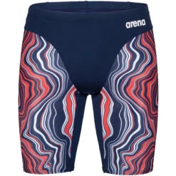 Arena - Mens Marbled Jammer - Navy/Red/Multi 16 Arena - Mens Marbled Jammer - Navy/Red/Multi -Swim and Beyond arena mens marbled jammer navy red multi 8