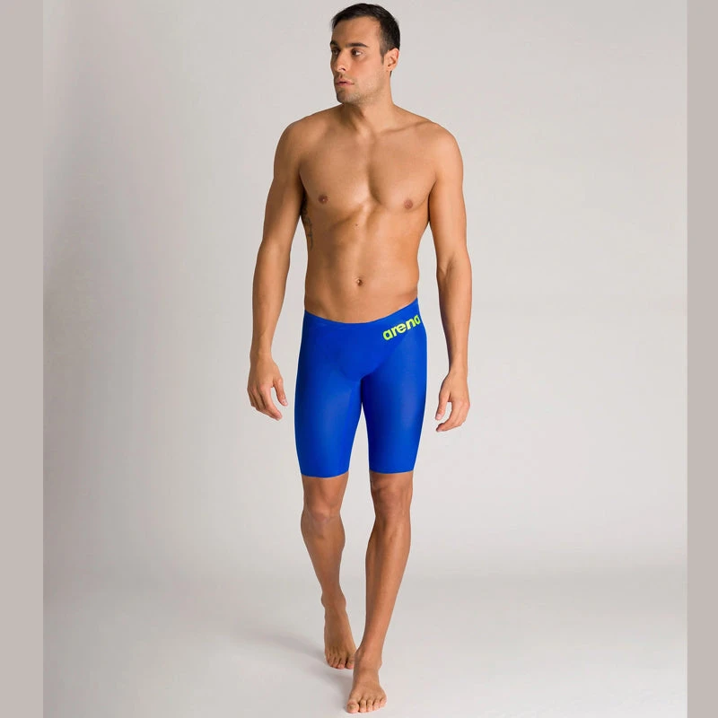 Arena - Men's Powerskin Carbon-AIR² Jammer - Blue/Grey/Yellow 3 Arena - Men's Powerskin Carbon-AIR² Jammer - Blue/Grey/Yellow - Image 3