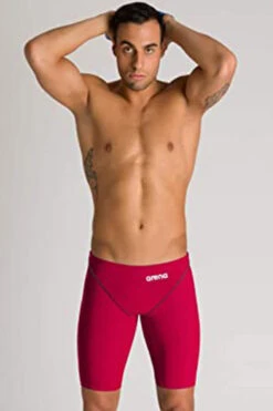 Arena - Men's Powerskin ST 2.0 Jammer - Deep Red -Swim and Beyond arena mens powerskin st 2 0 jammer deep red 13