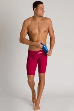 Arena - Men's Powerskin ST 2.0 Jammer - Deep Red -Swim and Beyond arena mens powerskin st 2 0 jammer deep red 16