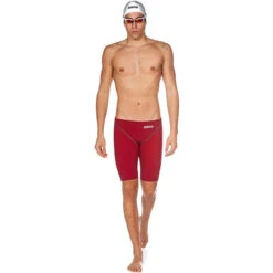 Arena - Men's Powerskin ST 2.0 Jammer - Deep Red -Swim and Beyond arena mens powerskin st 2 0 jammer deep red 7
