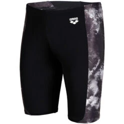 Arena - Mens Swim Allover Jammer - Black -Swim and Beyond arena mens swim allover jammer black 6