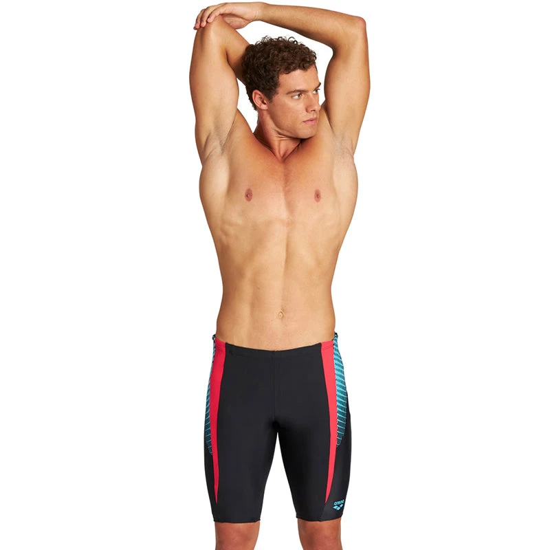 Arena - Mens Threefold Jammer - Black/Anguria 1 Arena - Mens Threefold Jammer - Black/Anguria