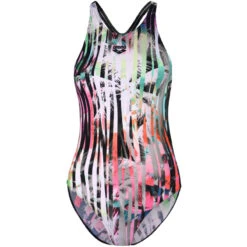 Arena - One Riviera Racerback Ladies Swimsuit - Black/Multi -Swim and Beyond arena riviera ladies one piece black multi coloured 4