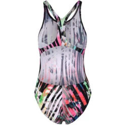 Arena - One Riviera Racerback Ladies Swimsuit - Black/Multi -Swim and Beyond arena riviera ladies one piece black multi coloured 5