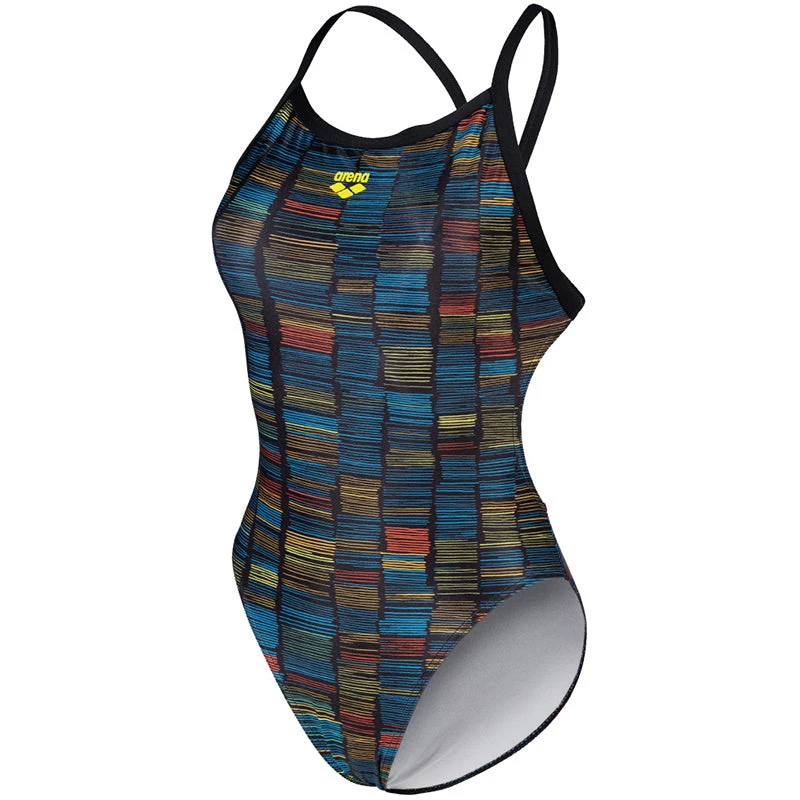 Arena - Slow Motion XCross Back Ladies Swimsuit - Black/Turquoise 6 Arena - Slow Motion XCross Back Ladies Swimsuit - Black/Turquoise - Image 6