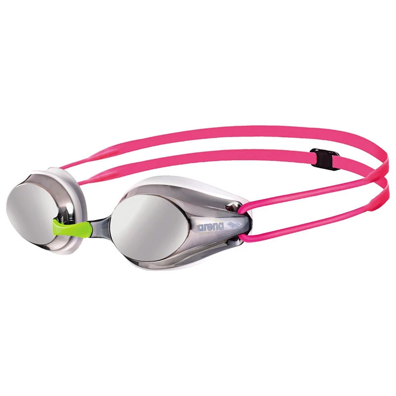 Arena - Tracks Junior Mirror Goggles - Silver/White/Fuchsia 1 Arena - Tracks Junior Mirror Goggles - Silver/White/Fuchsia
