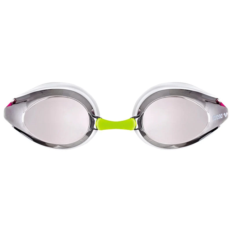 Arena - Tracks Junior Mirror Goggles - Silver/White/Fuchsia 2 Arena - Tracks Junior Mirror Goggles - Silver/White/Fuchsia - Image 2