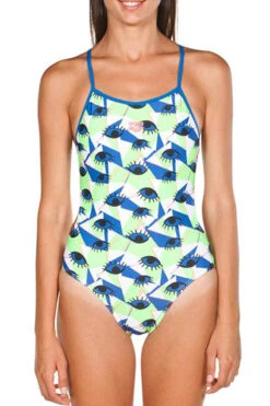Arena - Eyes Tie Back Ladies Swimsuit - Royal/Multi 19 Arena - Eyes Tie Back Ladies Swimsuit - Royal/Multi -Swim and Beyond arena w eyes tie back one piece multicoloured 10
