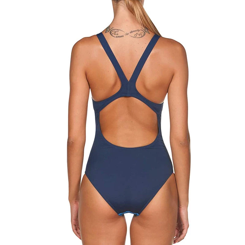 Arena - Zephiro V-Back Ladies Swimsuit - Navy/Blue 2 Arena - Zephiro V-Back Ladies Swimsuit - Navy/Blue - Image 2