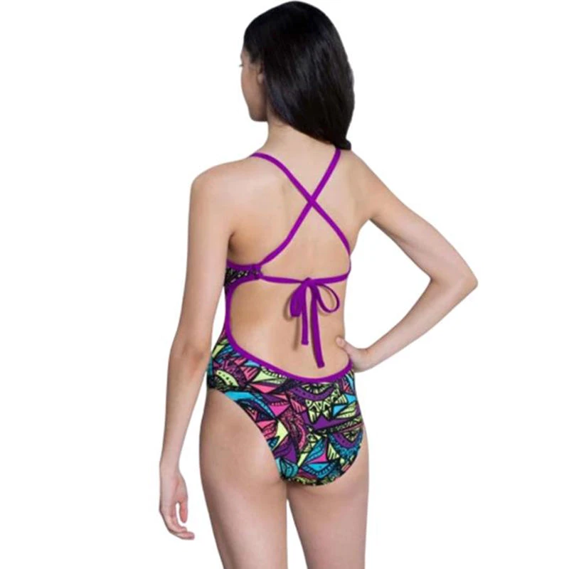 Dolfin - Bellas Calypso Print Tie Back One Piece Swimsuit 2 Dolfin - Bellas Calypso Print Tie Back One Piece Swimsuit - Image 2