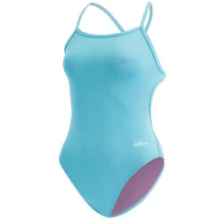 Dolfin - Bellas Solid Turquoise Tie Back One Piece Swimsuit -Swim and Beyond dolfin bella solid turquoise tie back one piece 3