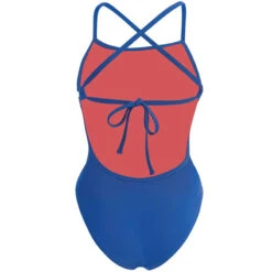 Dolfin - Bellas Solid Blue Tie Back One Piece Swimsuit -Swim and Beyond dolfin bellas solid blue tie back one piece 4