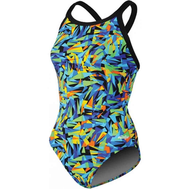 Dolfin - Chloroban Crackle DBX Back One Piece Swimsuit 1 Dolfin - Chloroban Crackle DBX Back One Piece Swimsuit