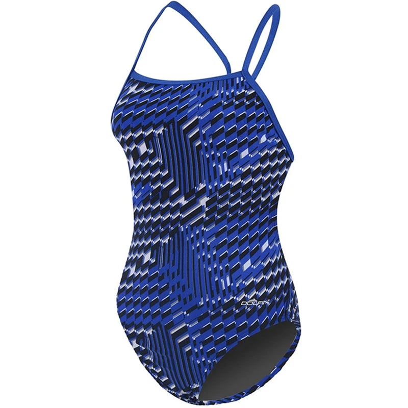 Dolfin - Poly Fusion Enzo MT Back Swimsuit - Blue 4 Dolfin - Poly Fusion Enzo MT Back Swimsuit - Blue - Image 4