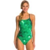 Dolfin - Hornet Cross Back One Piece Green Swimsuit