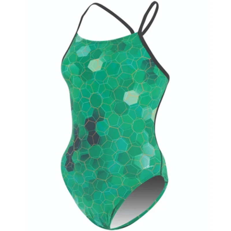 Dolfin - Hornet Cross Back One Piece Green Swimsuit 4 Dolfin - Hornet Cross Back One Piece Green Swimsuit - Image 4