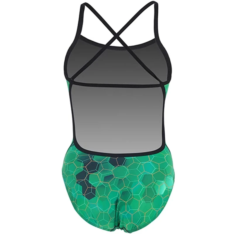 Dolfin - Hornet Cross Back One Piece Green Swimsuit 5 Dolfin - Hornet Cross Back One Piece Green Swimsuit - Image 5