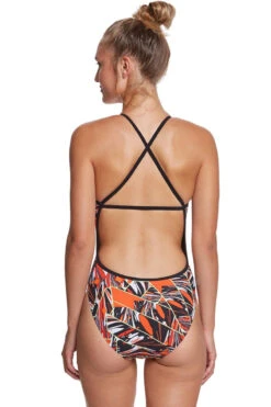 Dolfin - Graphlite Vantage Cross Back Swimsuit - Orange 13 Dolfin - Graphlite Vantage Cross Back Swimsuit - Orange -Swim and Beyond dolfin orange vantage cross back ladies one piece swimsuit 7