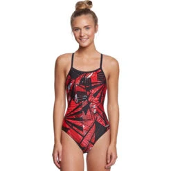 Dolfin - XtraSleek Eco Torrent V-2 Back Swimsuit (Red)