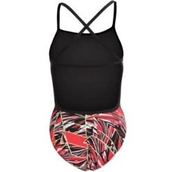 Dolfin - Graphlite Vantage Cross Back Swimsuit - Red -Swim and Beyond dolfin red vantage cross back ladies one piece swimsuit 4